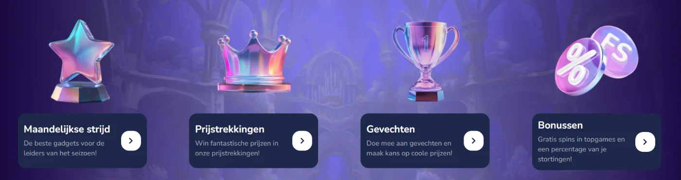 Slots Eater Casino bonussen, prijstrekkingen en maandelijkse promoties